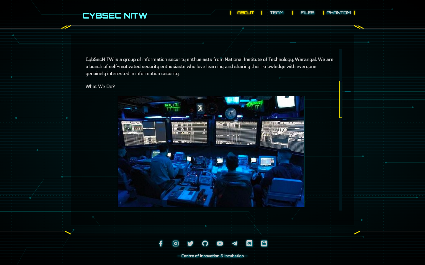 "CybSec desktop site"